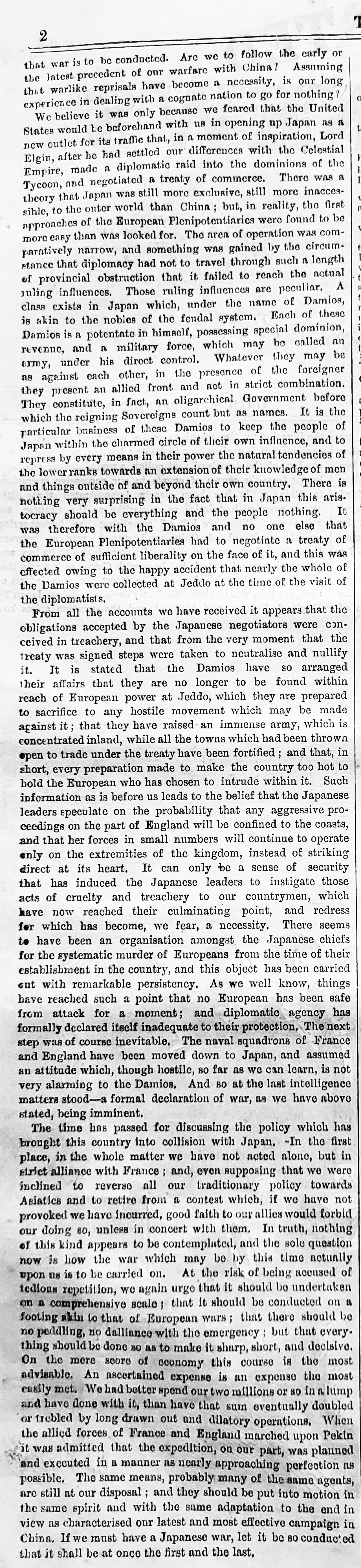 1863 war with japan